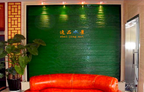 家庭玻璃水幕墙流水效果