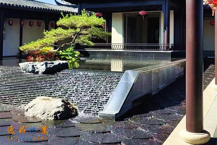 中式水景流水景观|创意水景墙设计施工厂家