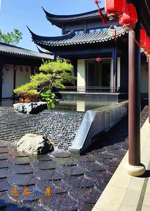 中式水景流水景观|创意水景墙设计施工厂家