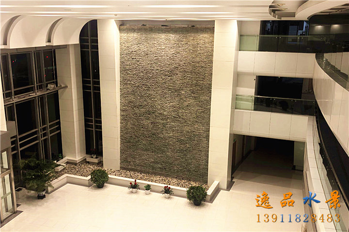 公司大堂水幕墙流水景观墙-北京水幕